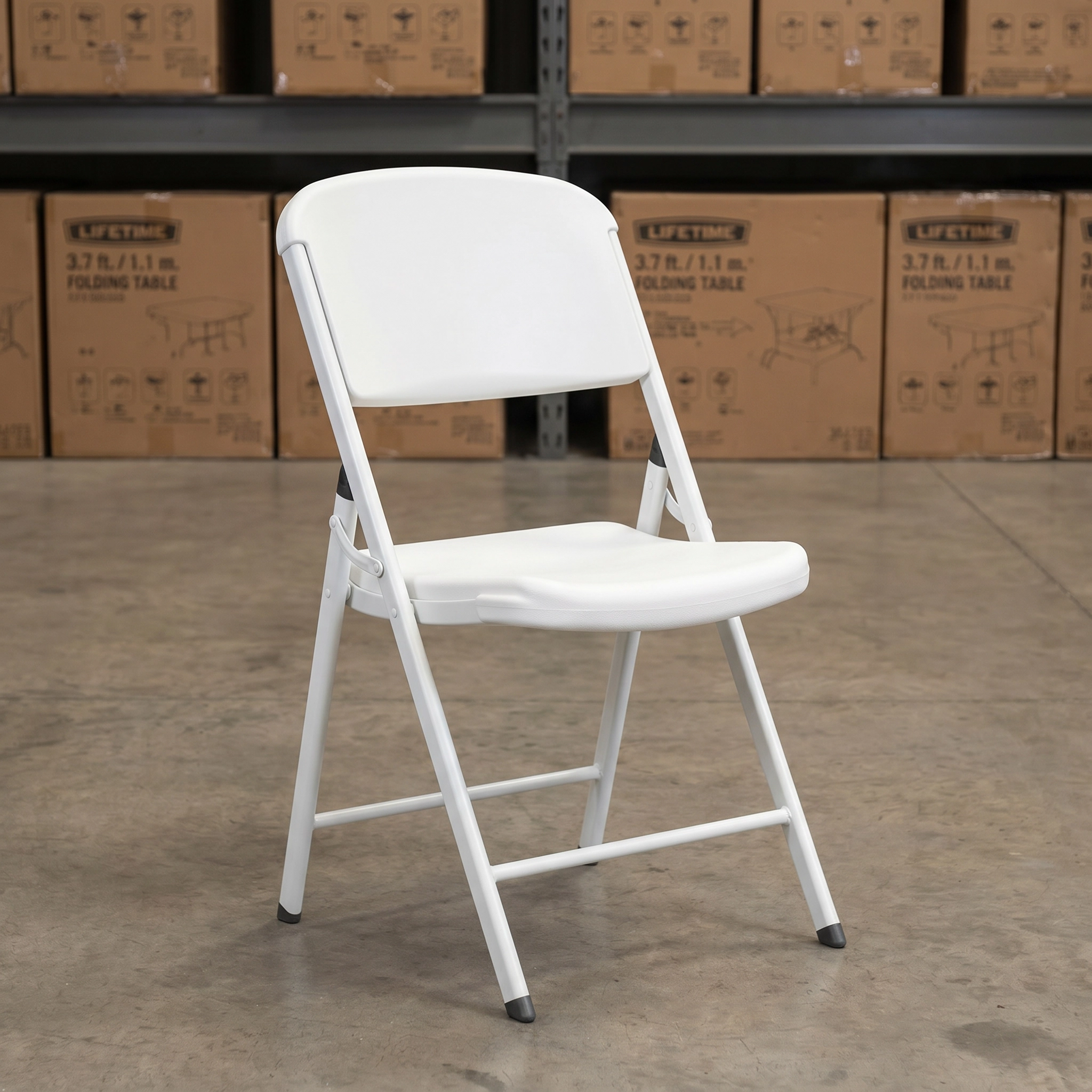 Silla Plegable Lifetime — Blanca o Negra